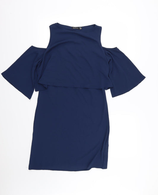 Boohoo Womens Blue   A-Line  Size 10