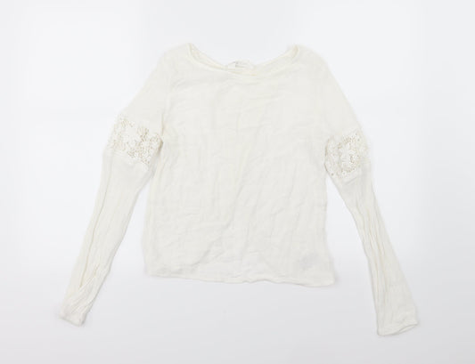 H&M Girls White   Basic T-Shirt Size 14 Years