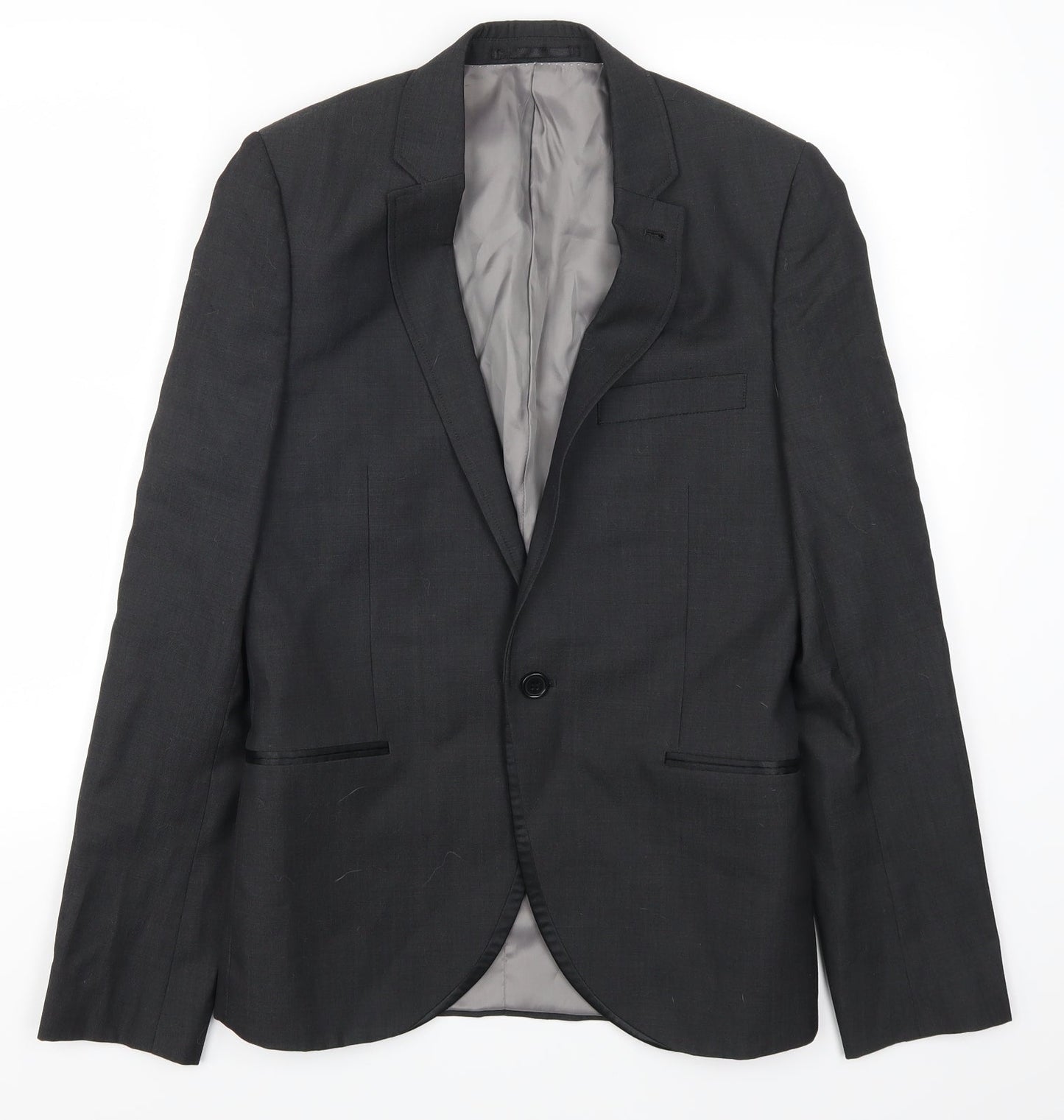 Topshop Mens Grey   Jacket Suit Jacket Size 34