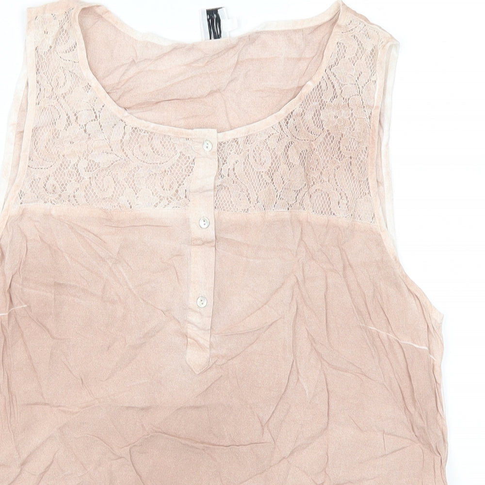 Saint Tropez Womens Pink   Basic Tank Size S