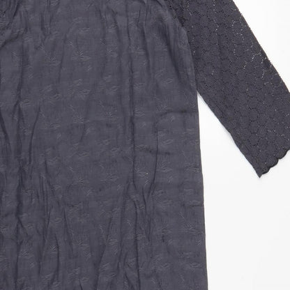 Brand and care label for women’s grey shift, size UK 10