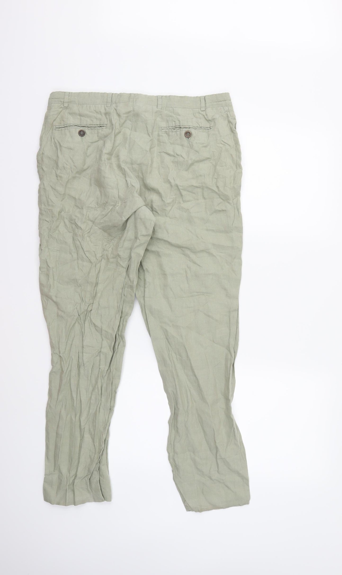 Preworn Womens Green   Trousers  Size 34 in L27 in