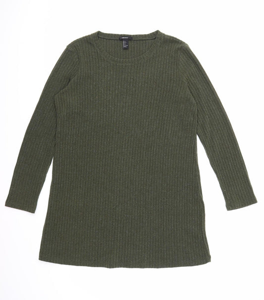 FOREVER 21 Womens Green   Pullover Jumper Size L