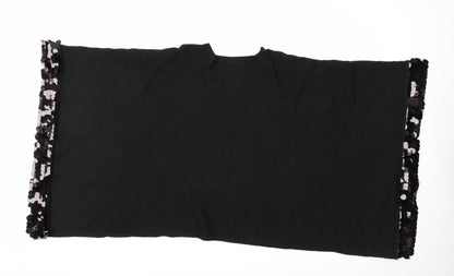 Back view of Beauty Women women’s black jumper, size M