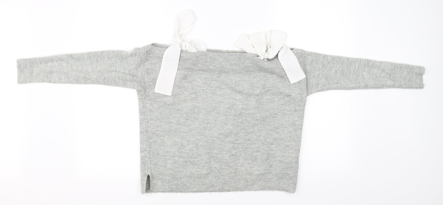 Topshop Womens Grey   Pullover Jumper Size 10