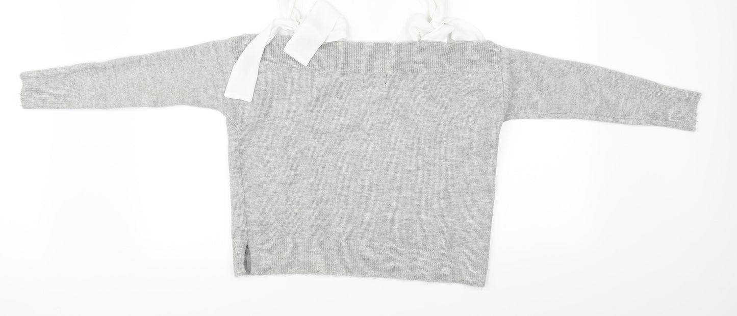 Topshop Womens Grey   Pullover Jumper Size 10
