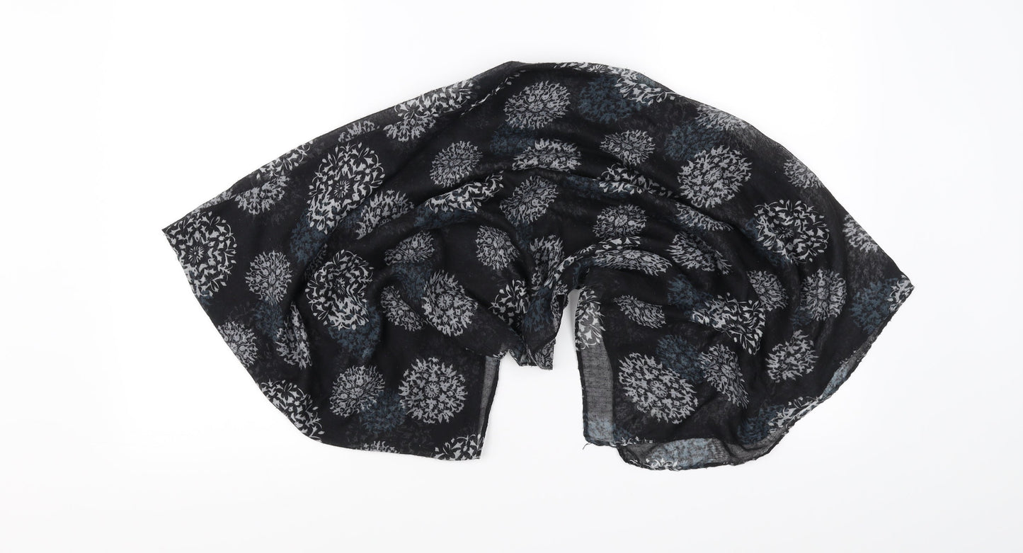 Preworn  Black Geometric   Shawl/Wrap