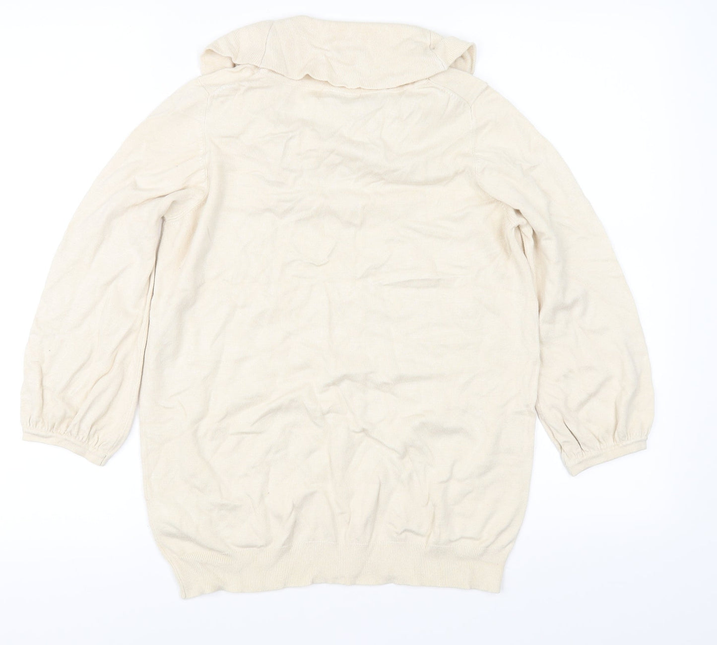 Marks and Spencer Womens Ivory   Pullover Jumper Size 16