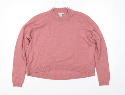 Additional front view of H&M women’s pink jumper, size UK 8