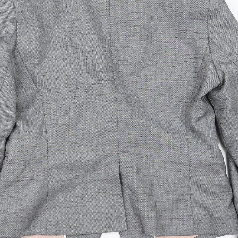 NEXT Womens Grey Check  Jacket Blazer Size 6