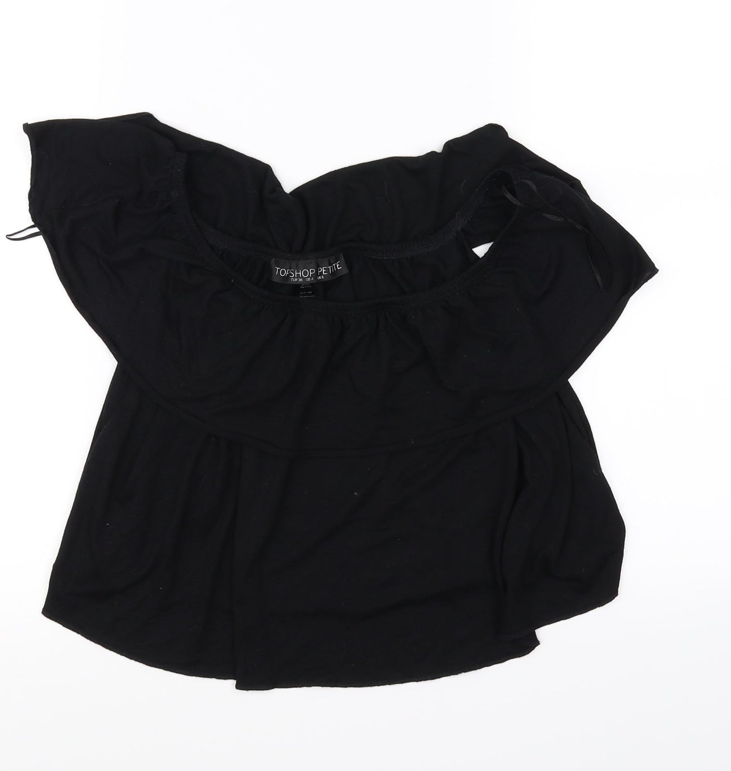 Topshop Womens Black   Basic Blouse Size 6