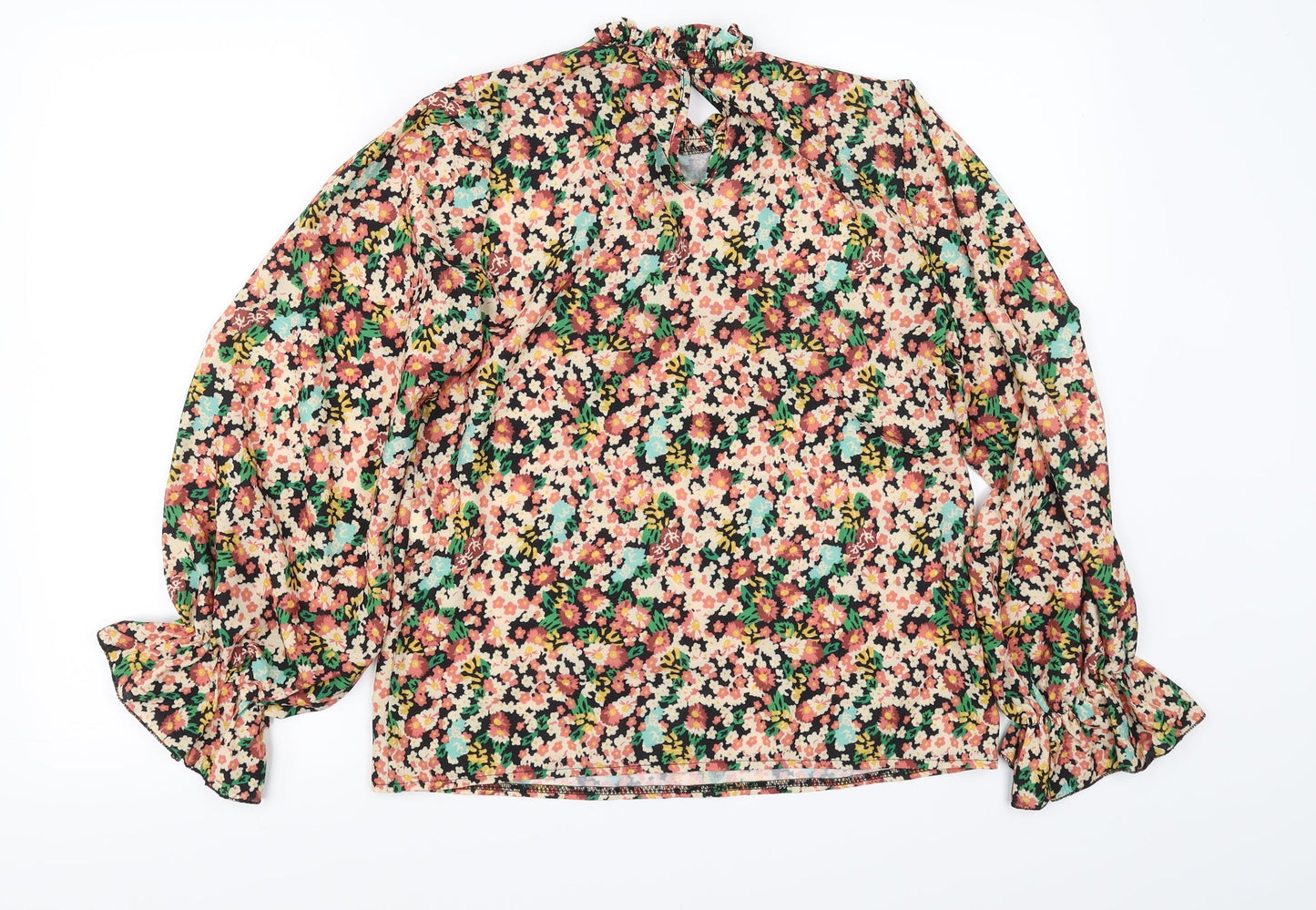 Preworn Womens Multicoloured Floral  Basic Blouse Size 8