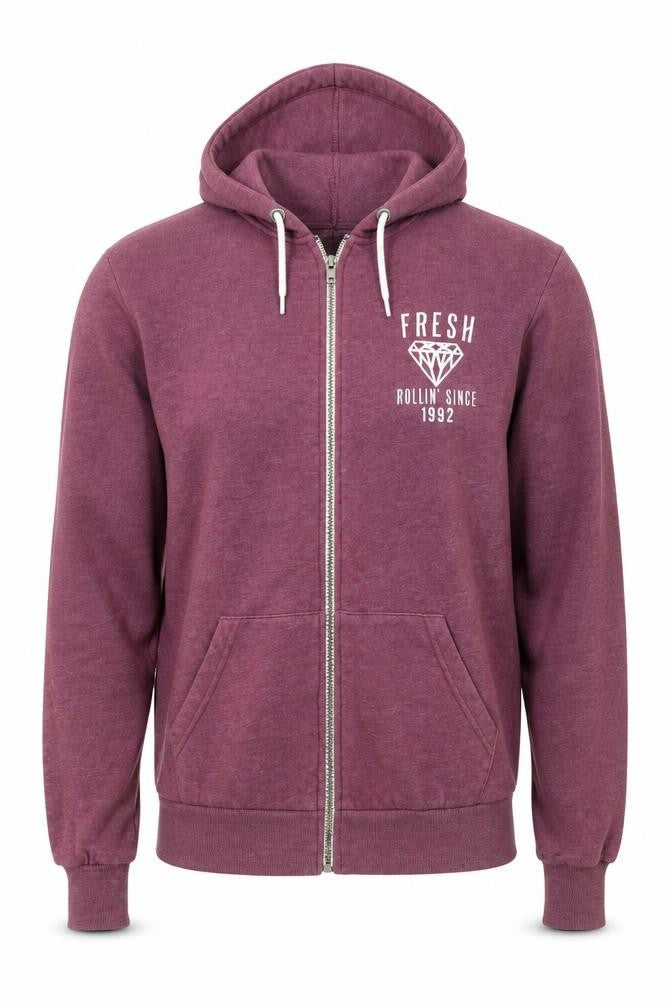 River Island Mens Brown   Full Zip Hoodie Size S