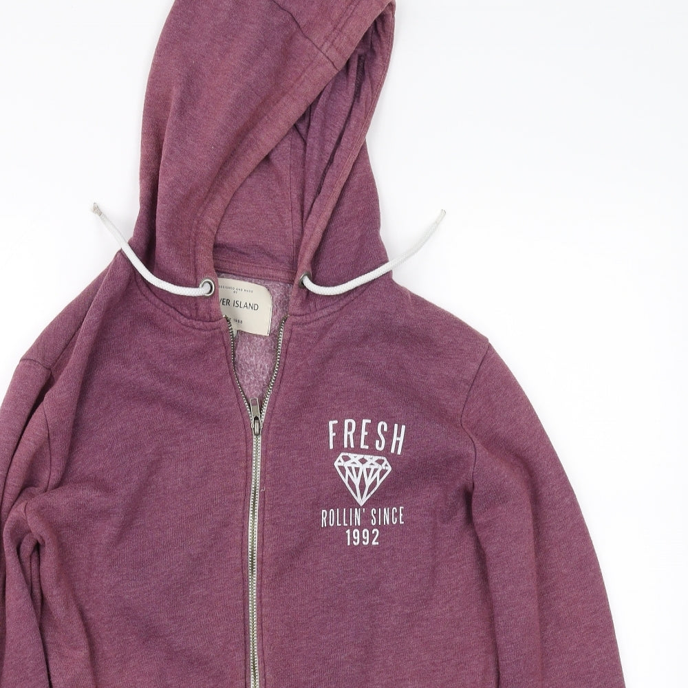 River Island Mens Brown   Full Zip Hoodie Size S