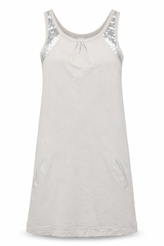 Oasis Womens Grey   Tank Dress  Size S