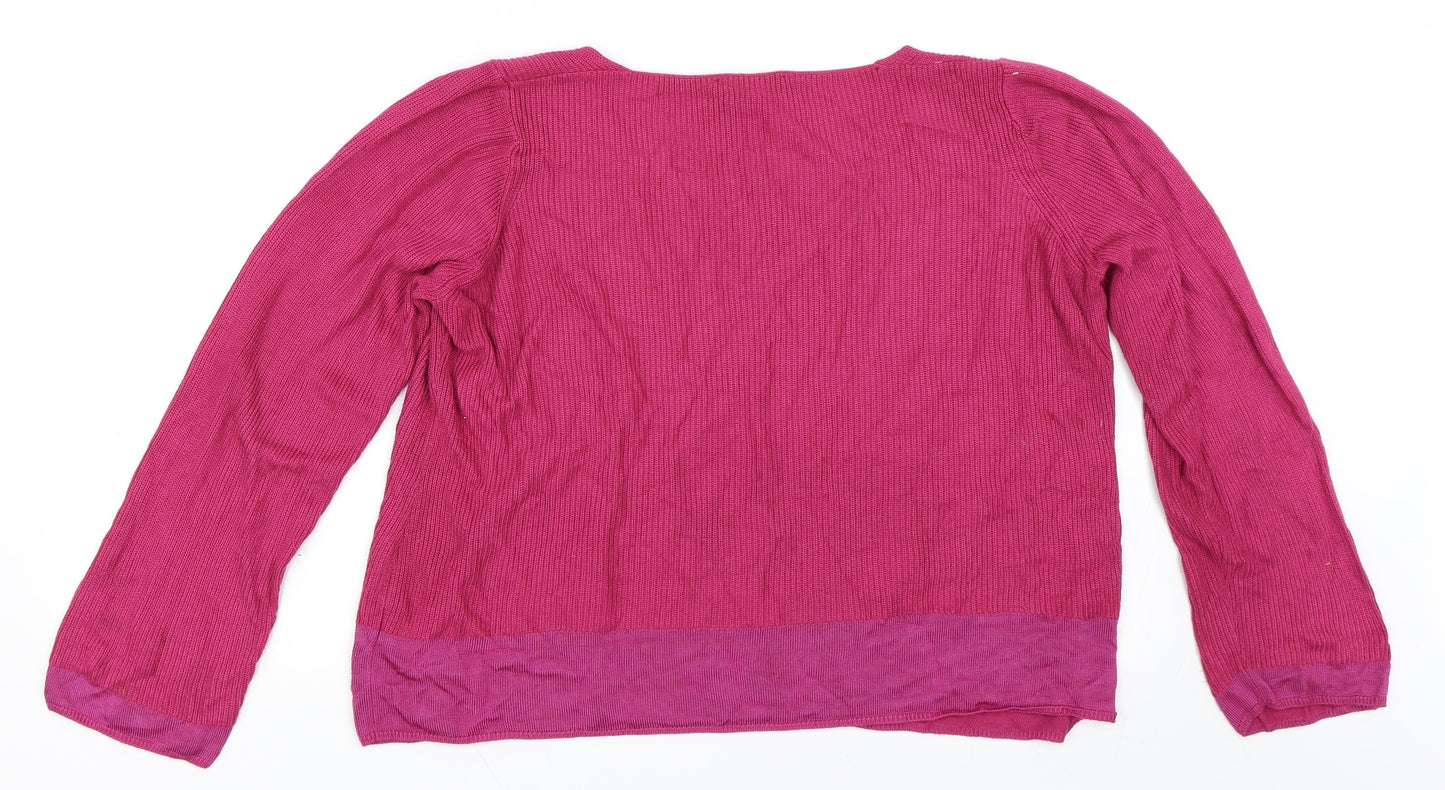 Per Una Womens Pink   Pullover Jumper Size 16