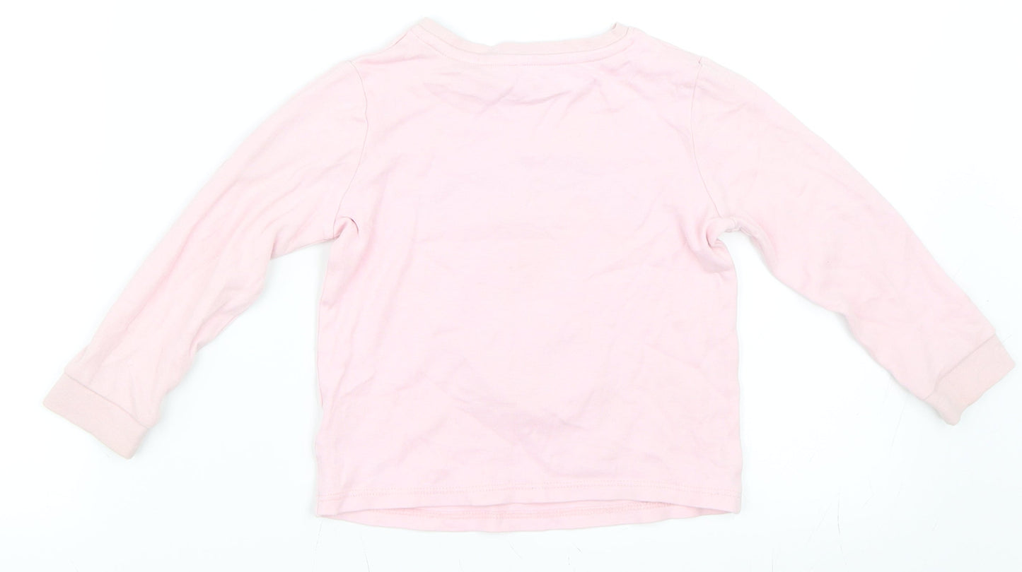 George Girls Pink   Basic T-Shirt Size 2-3 Years