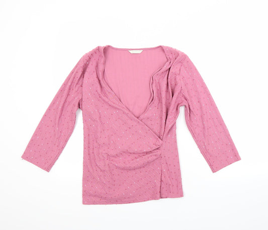 Marks and Spencer Womens Pink   Pullover Jumper Size 14