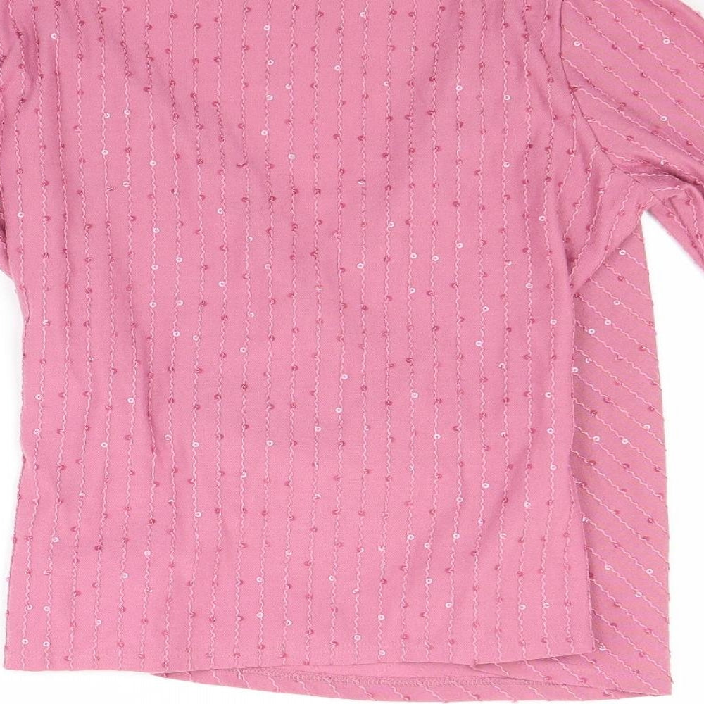 Marks and Spencer Womens Pink   Pullover Jumper Size 14