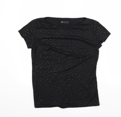 Additional front view of BHS women’s black basic blouse, size UK 12