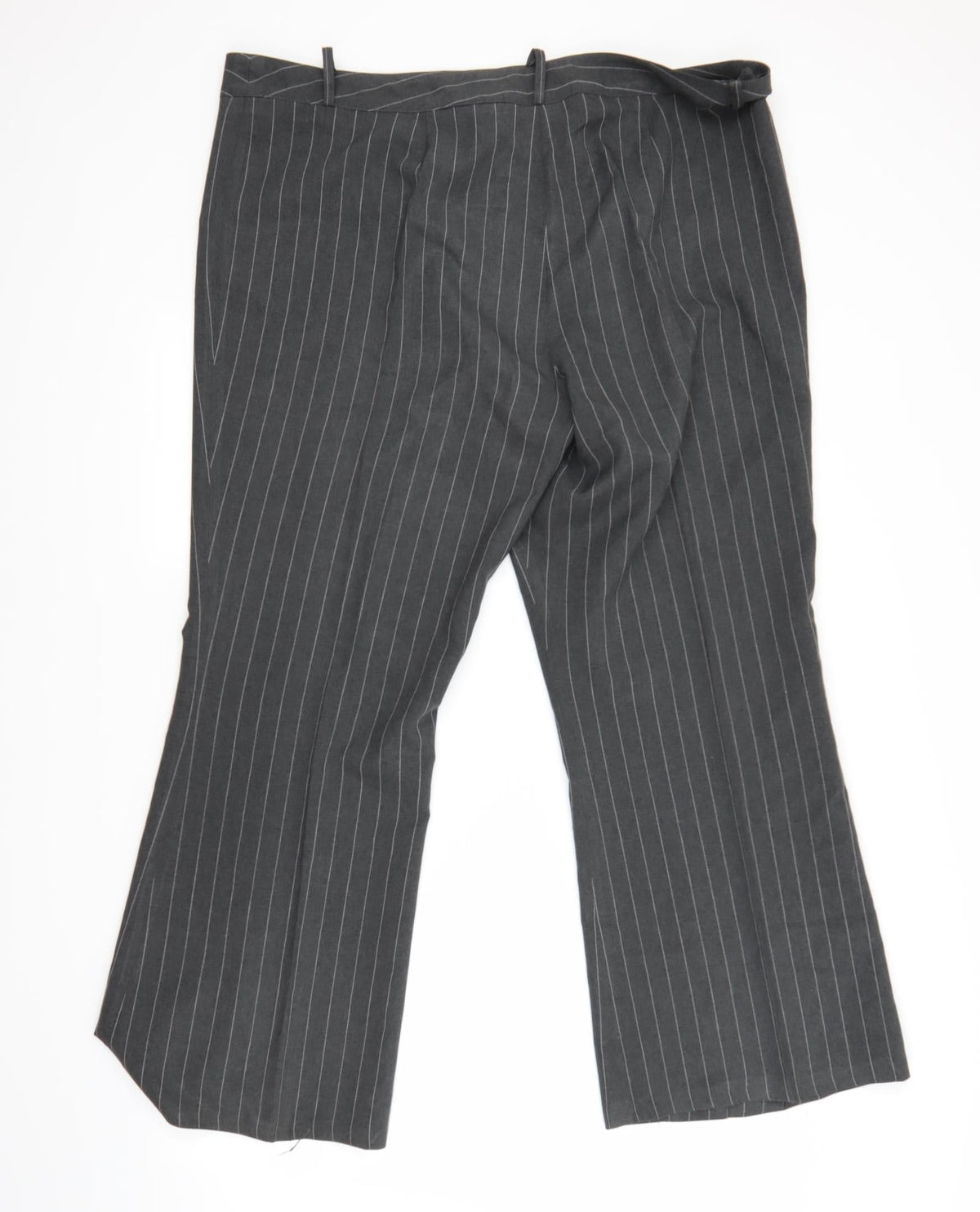 Preworn Womens Grey Striped  Trousers  Size 20 L29 in