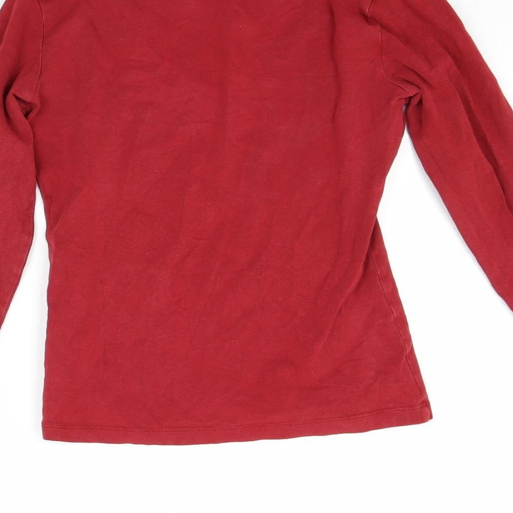 H&M Womens Red   Pullover Sweatshirt Size S