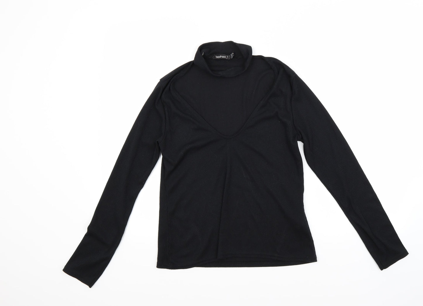 Boohoo Womens Black   Pullover Jumper Size 10