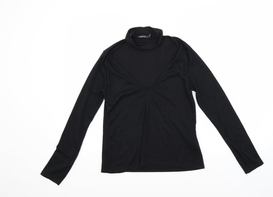 Boohoo Womens Black   Pullover Jumper Size 10