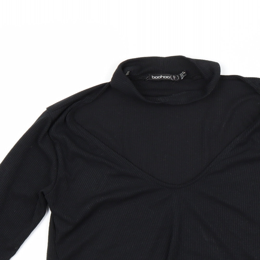 Boohoo Womens Black   Pullover Jumper Size 10