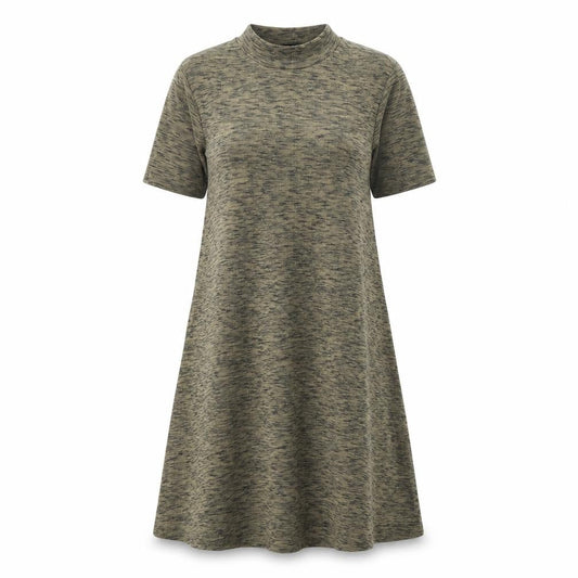 Front view of Next women’s green jumper dress, size UK 10