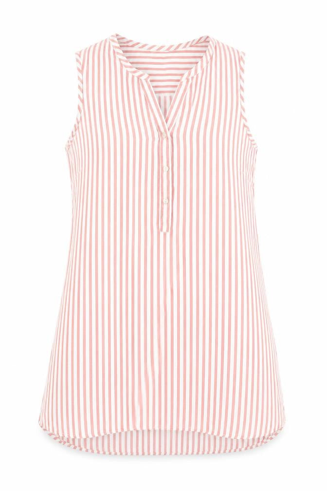 Papaya Womens Red Striped  Basic Button-Up Size 12