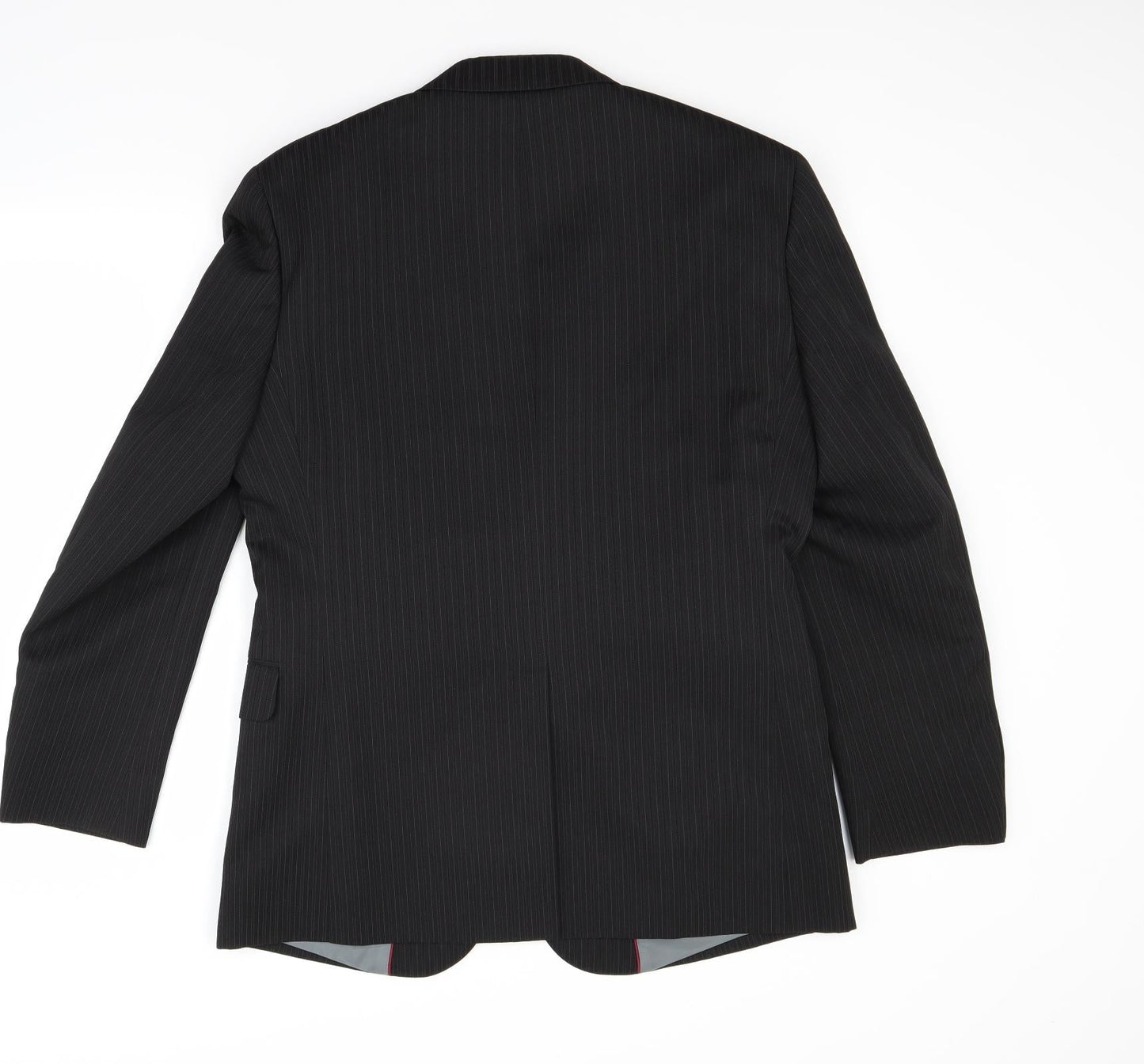 Taylor & Wright Mens Black Striped  Jacket Blazer Size 40