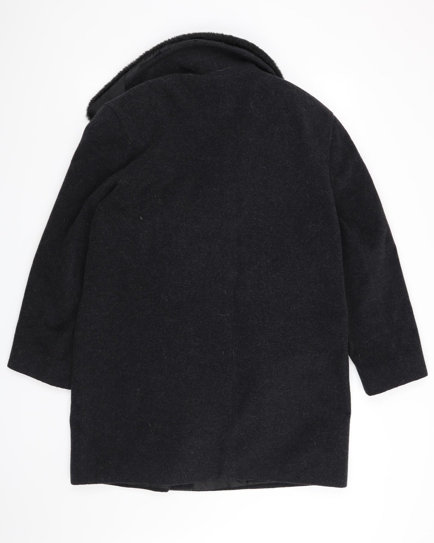 Klass Womens Black   Overcoat Cape Size 14