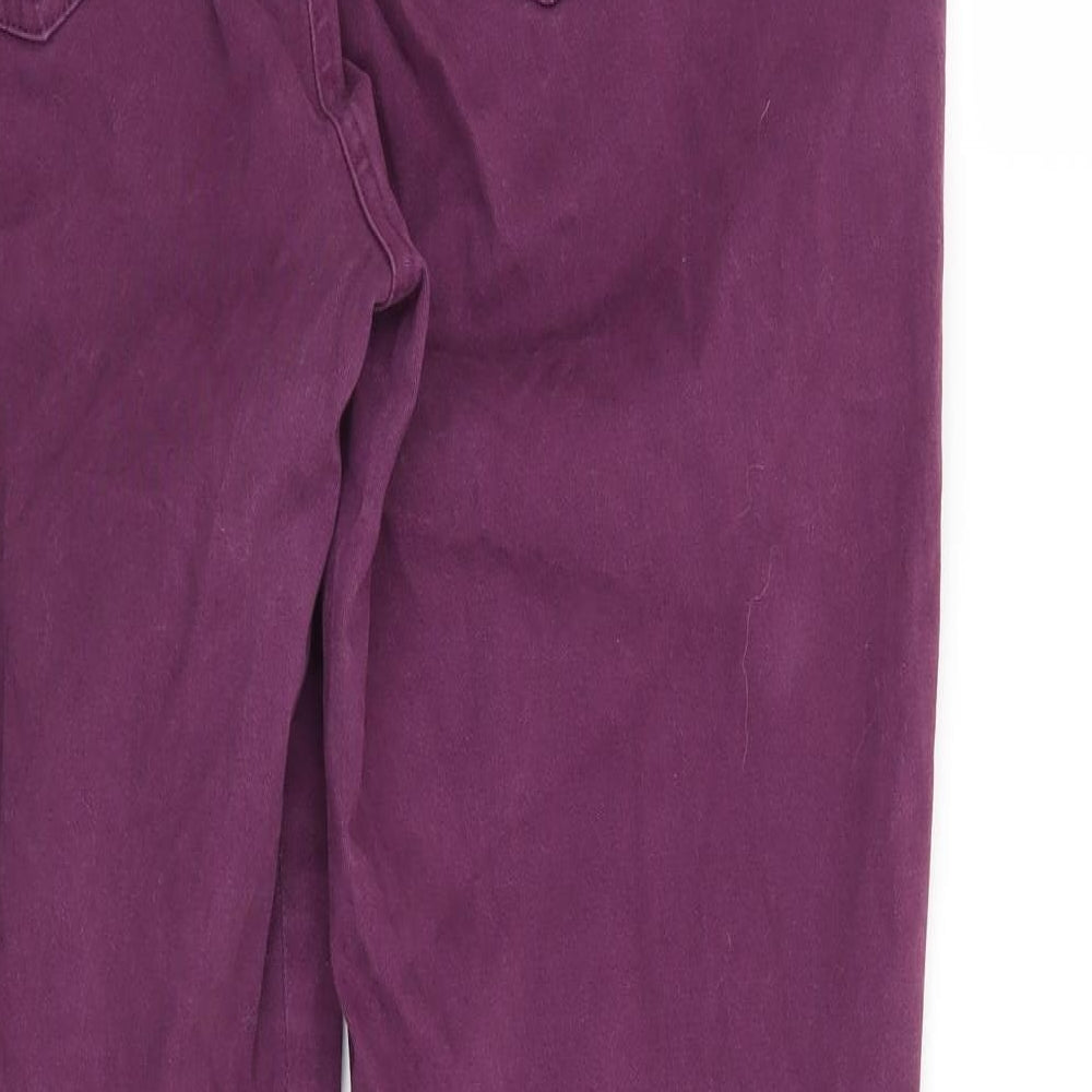 Preworn Womens Purple   Straight Jeans Size 36 in L28 in