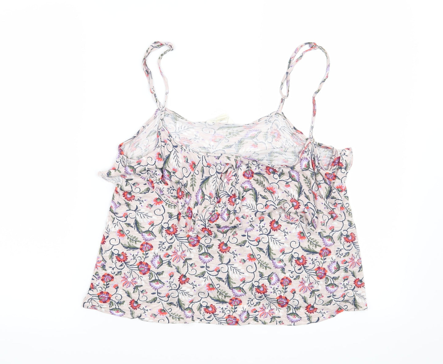 Aeropostale Womens Grey Floral  Basic T-Shirt Size S