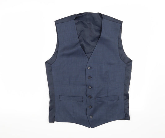Hammond & Co Mens Blue   Jacket Waistcoat Size 38