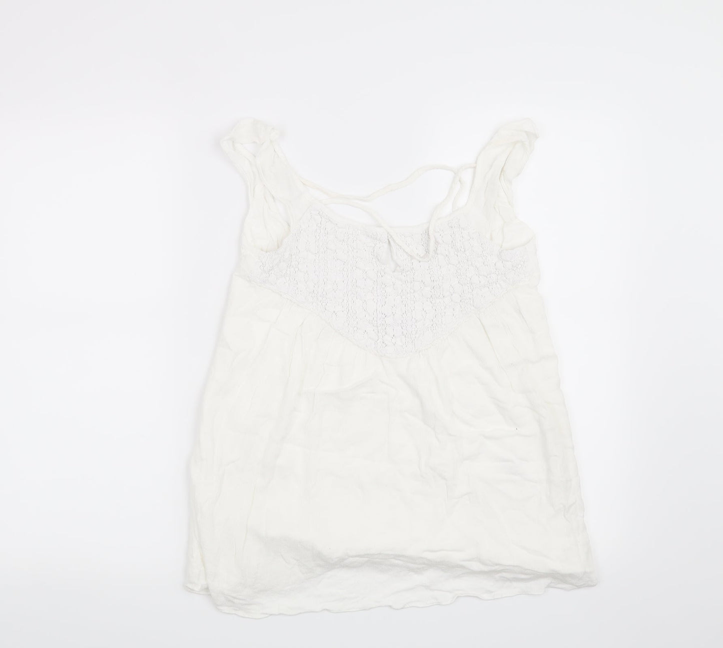 Preworn Womens White   Basic Blouse Size XS