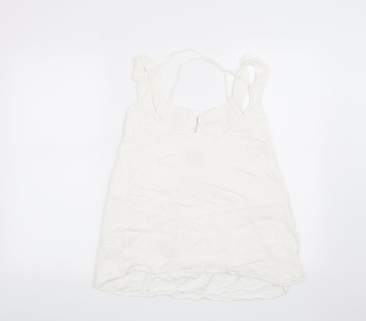 Preworn Womens White   Basic Blouse Size XS