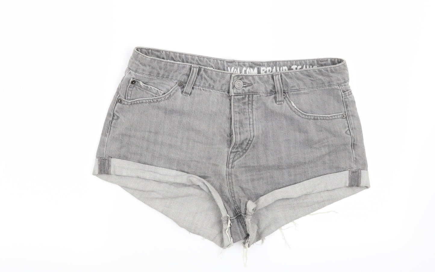 Preworn Womens Grey   Cut-Off Shorts Size 28 in