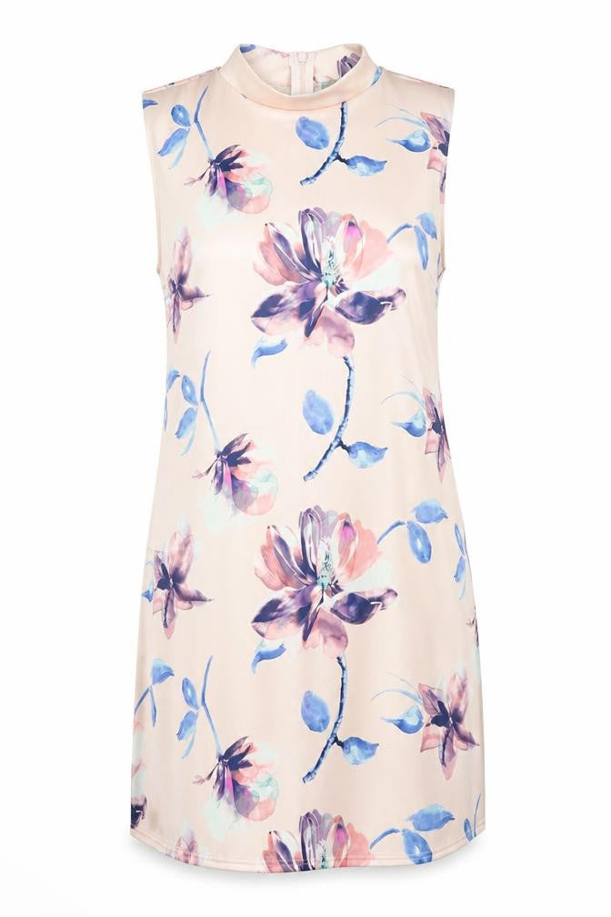 ASOS Womens Blue Floral  Shirt Dress  Size 14