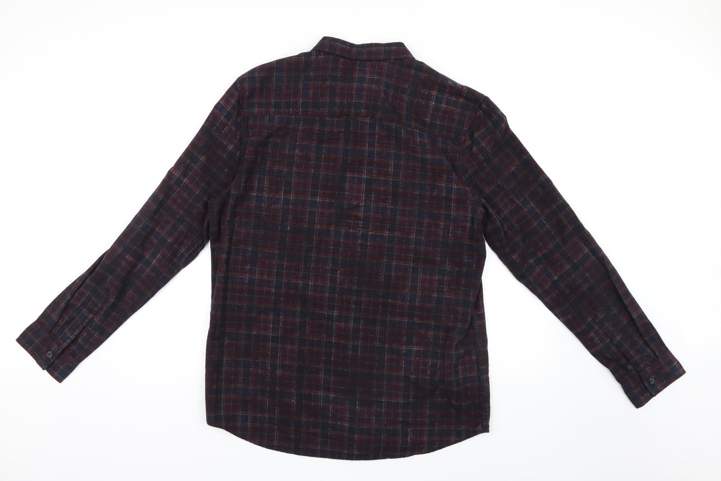 New Look Men Mens Blue Check   Button-Up Size L