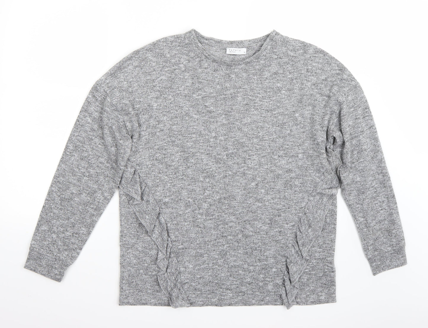Payaya Womens Grey   Basic T-Shirt Size 14