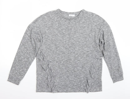 Additional front view of Papaya women’s grey basic t-shirt, size UK 14
