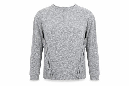 Front view of Papaya women’s grey basic t-shirt, size UK 14