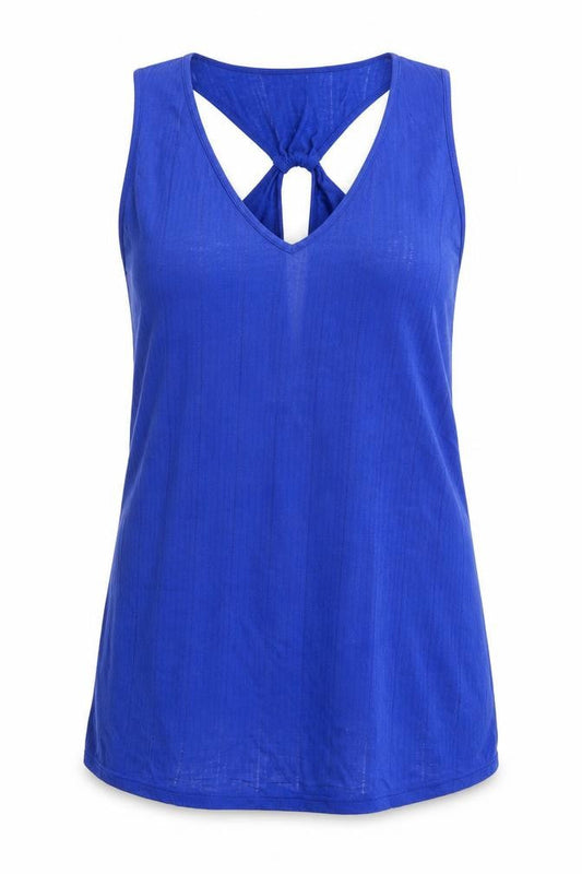 Front view of Primark women’s blue rayon a-line, size L