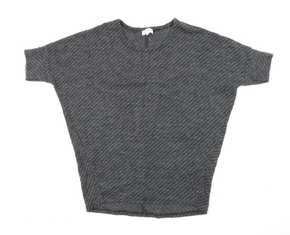 Front view of Apricot women’s grey basic t-shirt, size S