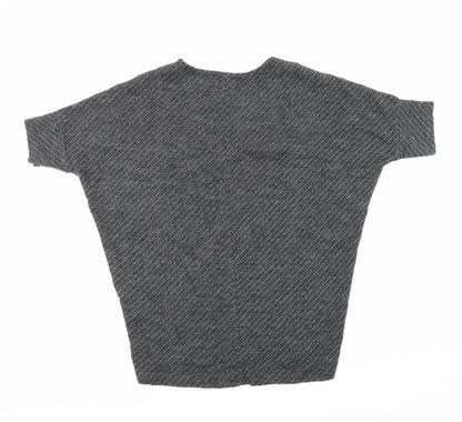 Back view of Apricot women’s grey basic t-shirt, size S