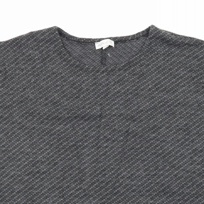 Close-up detail of Apricot women’s grey basic t-shirt, size S