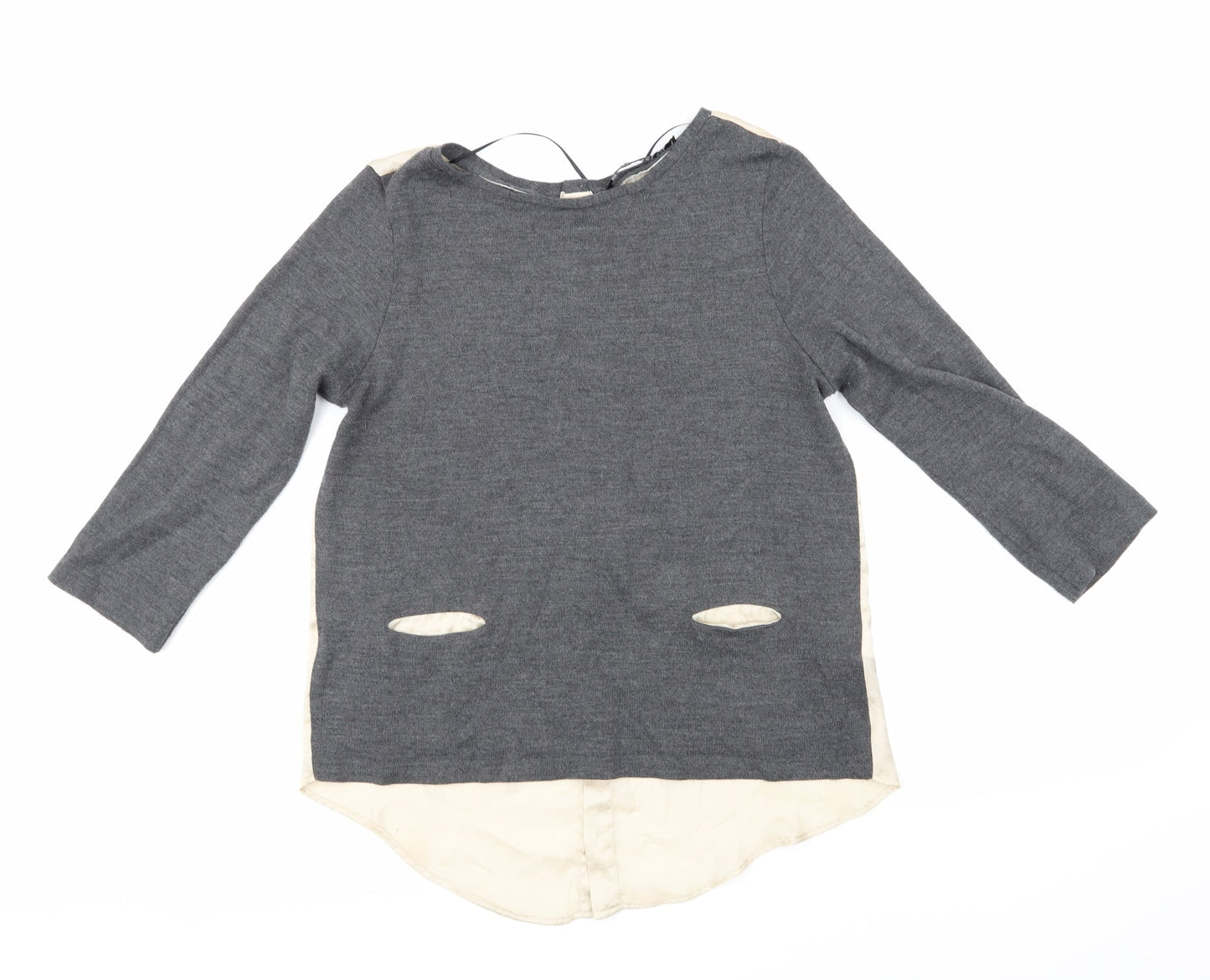 Zara Womens Grey   Basic T-Shirt Size M