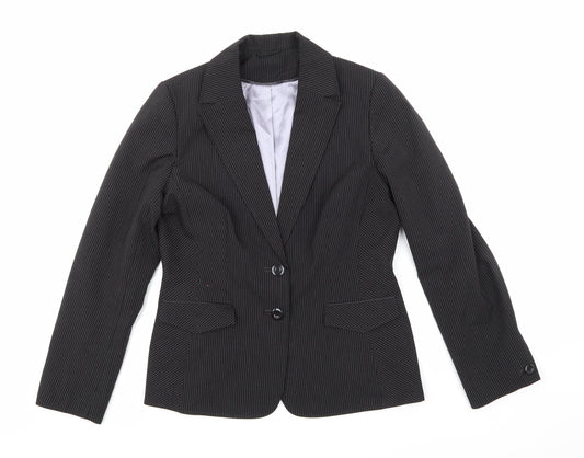 Dorothy Perkins Womens Black Striped  Jacket  Size 14